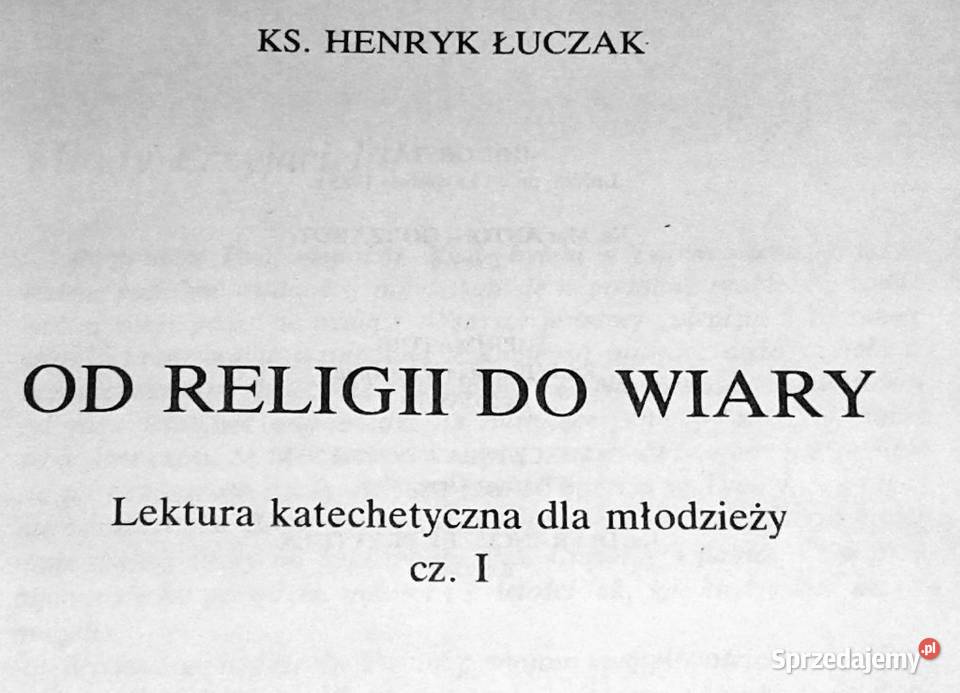 religii do wiary ks Henry Łuczak miękka Chełm