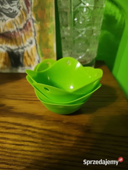 Silikonowe foremki do gotowania jajek zielony Akcesoria kuchenne Warszawa