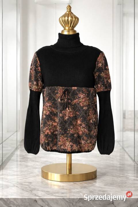 Golf w kwiatki bluzka SM Wrocław