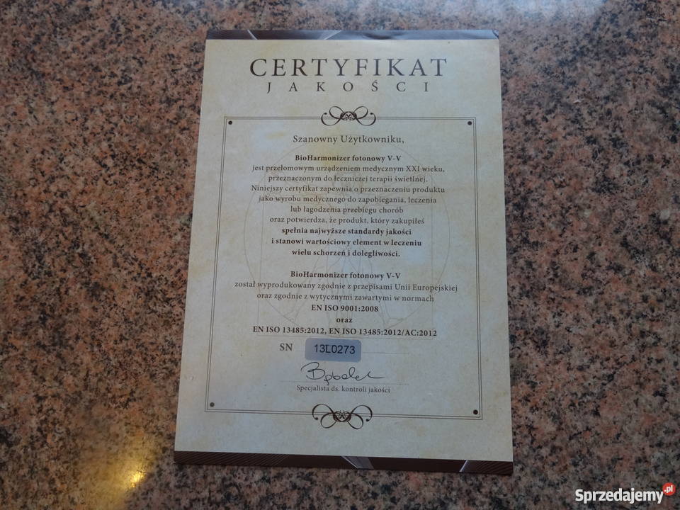 Bioharmonizer fotonowy VV Biała Podlaska