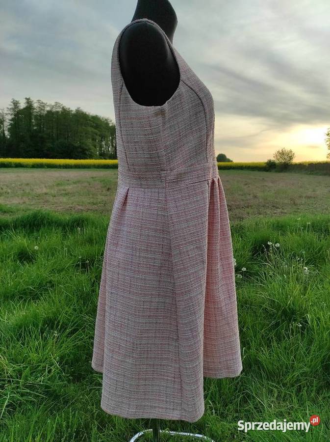Elegancka sukienka z podszewką 42 XL 44 XXL bez rękawa mazowieckie Płock