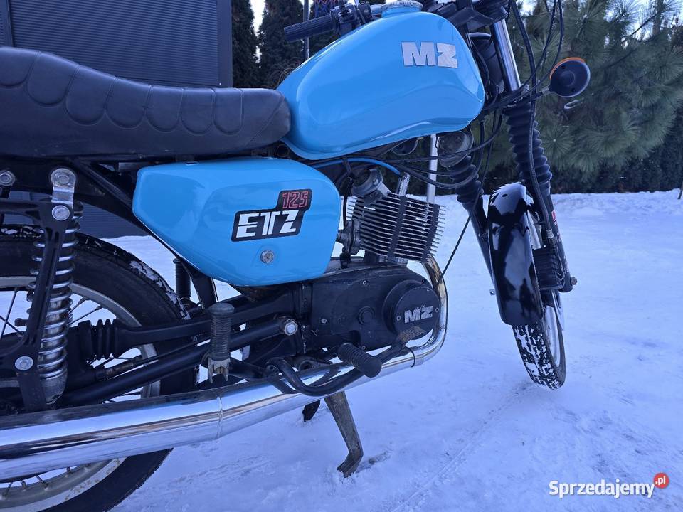 MZ etz 125 zarejestrowana Rok produkcji 1987 Motoryzacja wielkopolskie Gołuchów