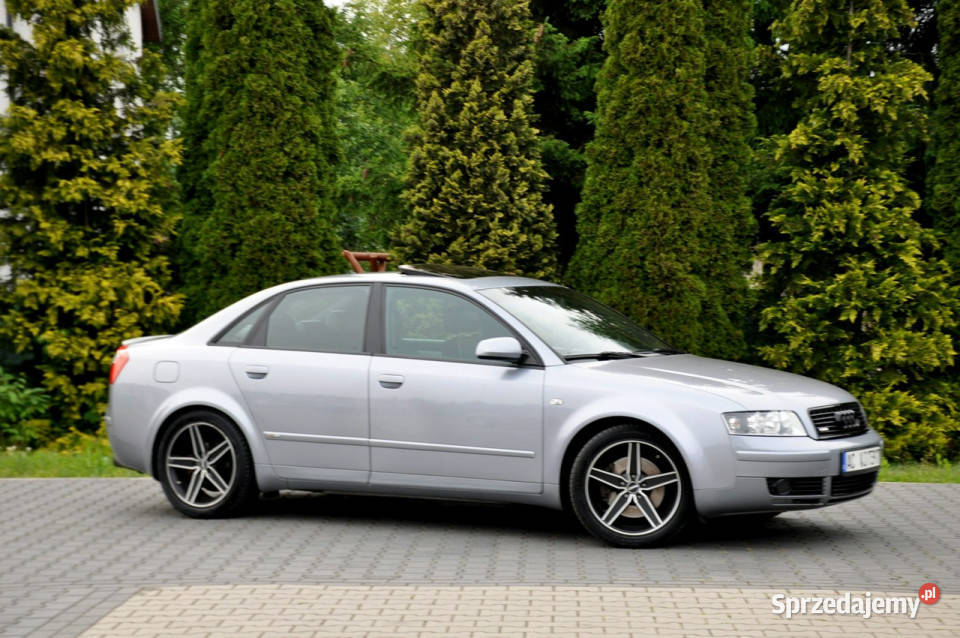 Audi A4 24i V61702xSLineSkóryFotele centralny zamek Ostrów Mazowiecka