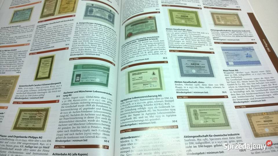 katalog aukcyjny papierów wartościowych 57 Warszawa