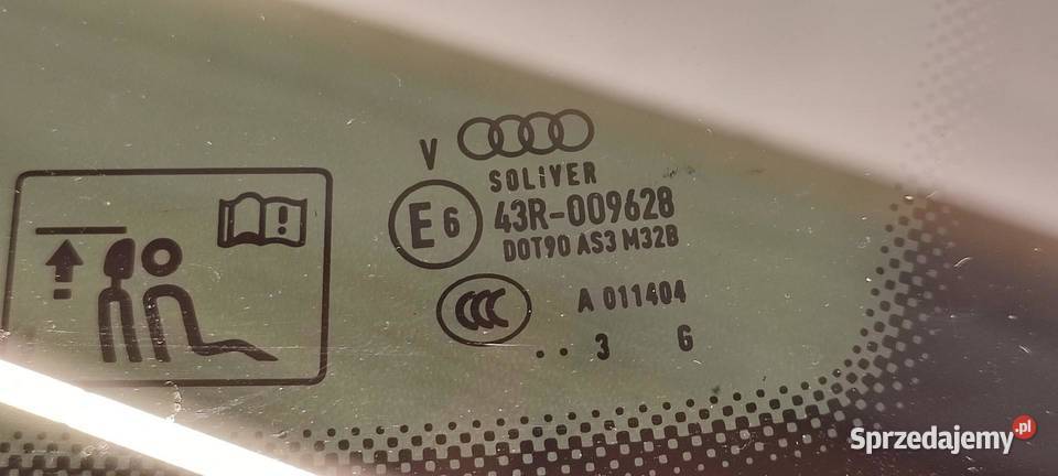 AUDI A7 4G SZYBA KAROSERYJNA PRAWY TYŁ SPORTBACK osobowe