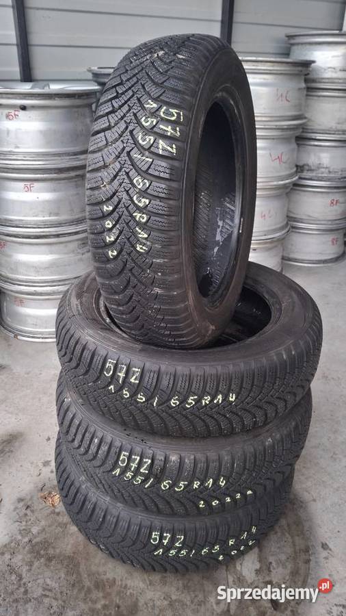 4 Opony Zimowe 15565 R14 Hankook Winter icept Samochodowe Pabianice sprzedam