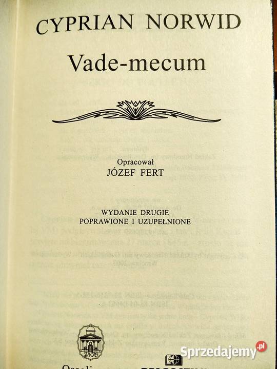 Norwod Vade mecum książka prezent gwiazdka Warszawa