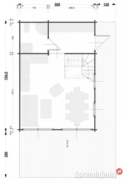 Domy z bali całoroczne Tadek 35m2 Warszawa