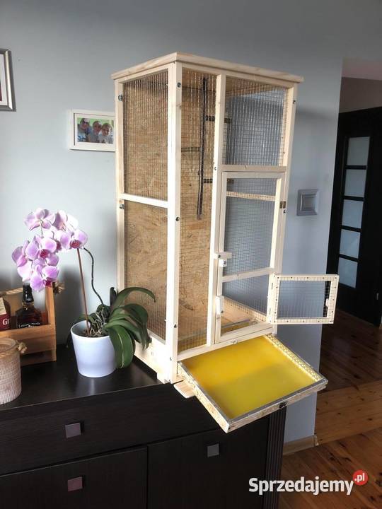Klatka drewniana ptaków egzotycznych Ptaki