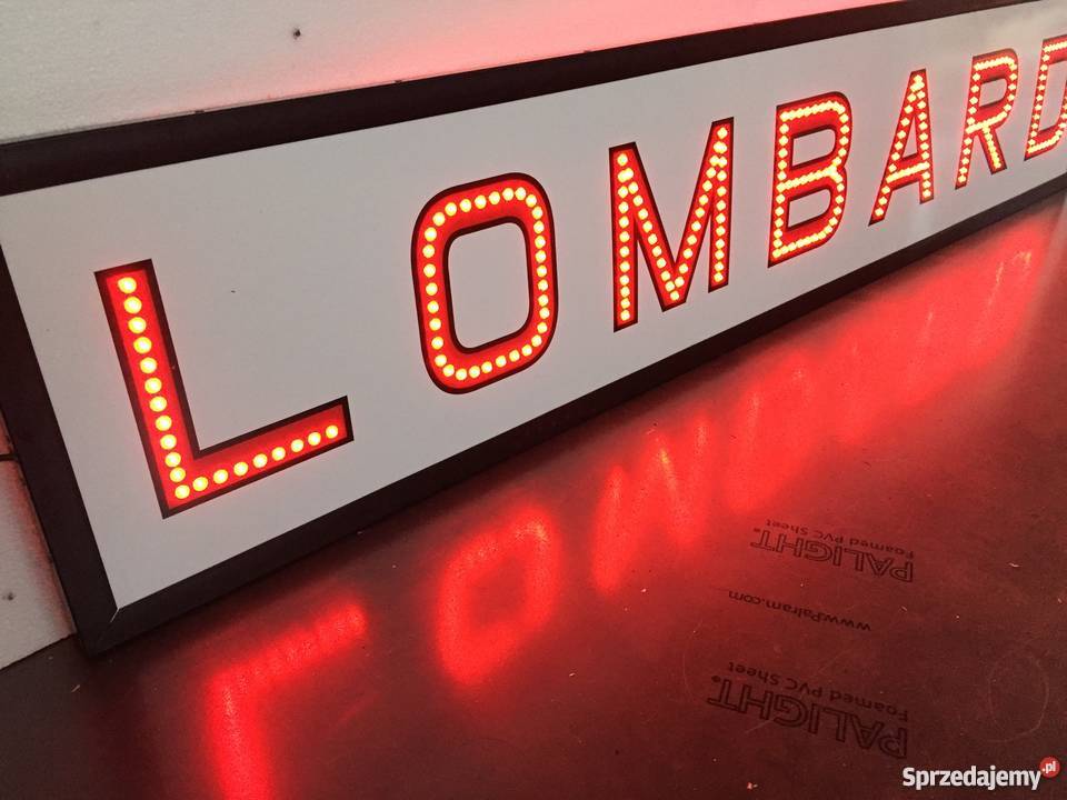 Lombard LED reklama szyld 150x30 NOWA producent Pomiechówek