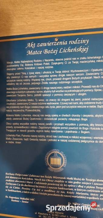 obrazki święte małopolskie Bukowno