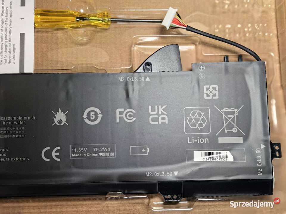 Bateria do HP Spectre X360 Napięcie 1155 V 6860 Inczew