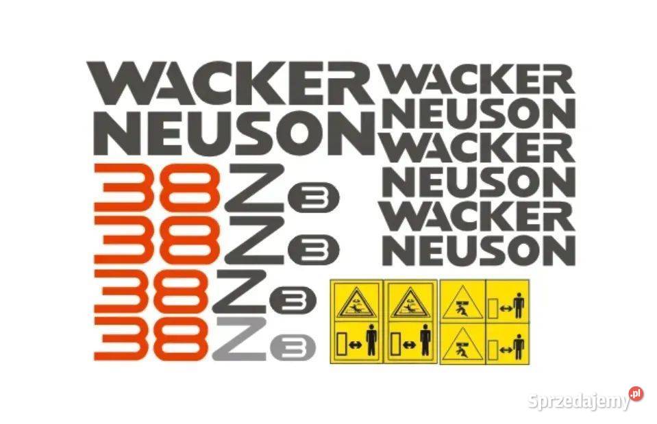 Naklejki oklejenie WACKER NEUSON 38Z3 Zamiennik mazowieckie Janików