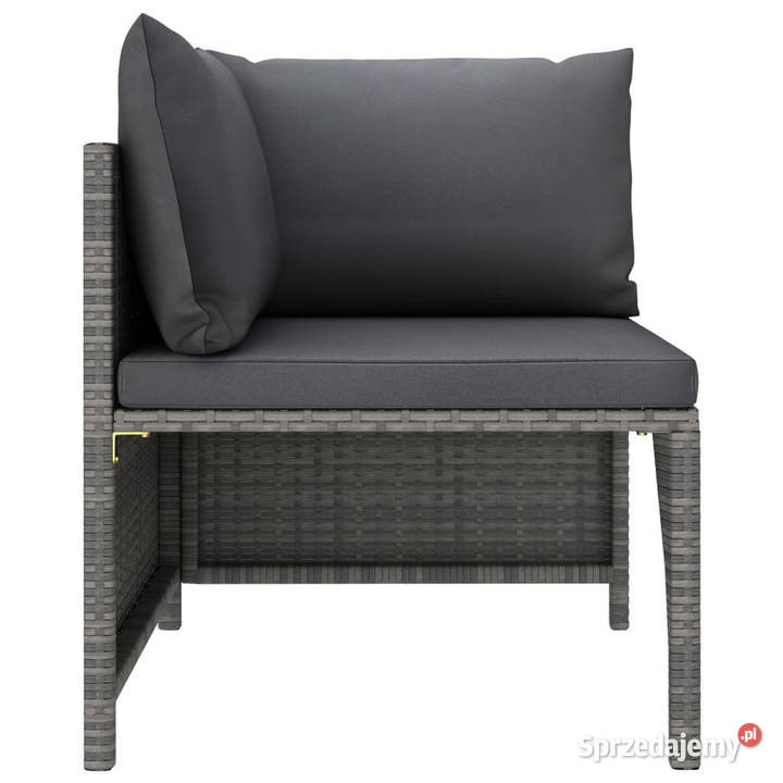 Narożna sofa modułowa z poduszką szara Warszawa