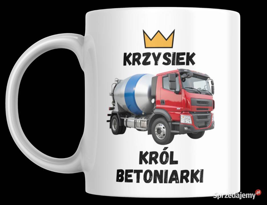 Kubek prezent fana operatora maszyn budowlanych