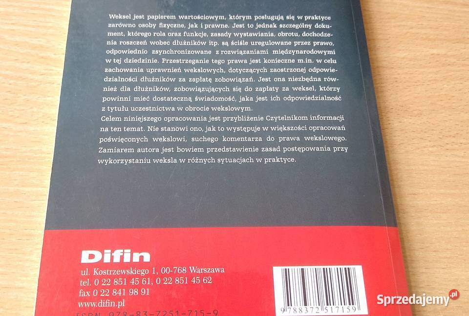 Weksel w praktyce Witold Bień Gdańsk