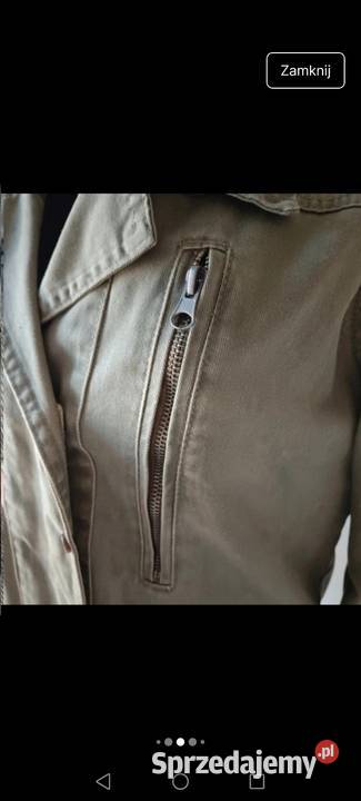 Kurtka jeansowa khaki wiatrówka jesień 2YK Dżins  Krosno