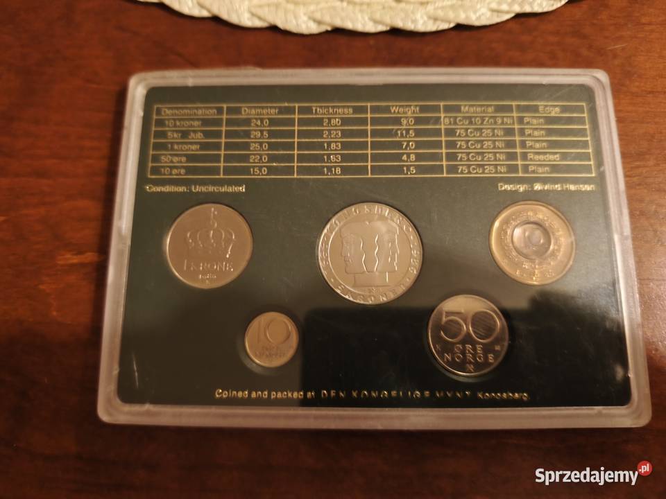 Kolekcja monet norweskich Konin sprzedam