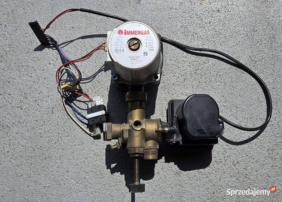 Zespół hydraulicznoelektryczny z kotła IMMERGAS