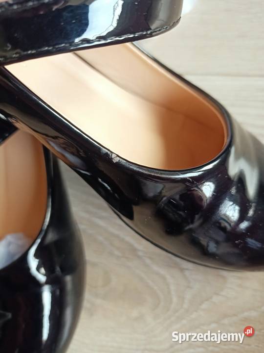 Buty baleriny dziewczęce czarne lakierki 30 dziewczynka mazowieckie Płock sprzedam