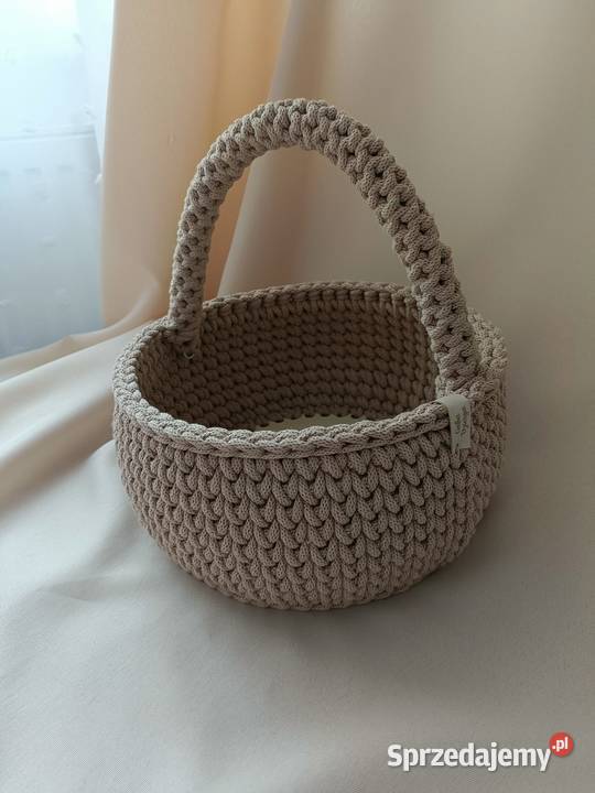 Koszyk wielkanocny 23 handmade szydełko podkarpackie