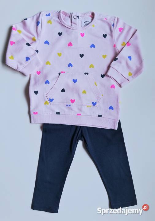 Komplet w serduszka Cool Club 74 bluza legginsy Katowice
