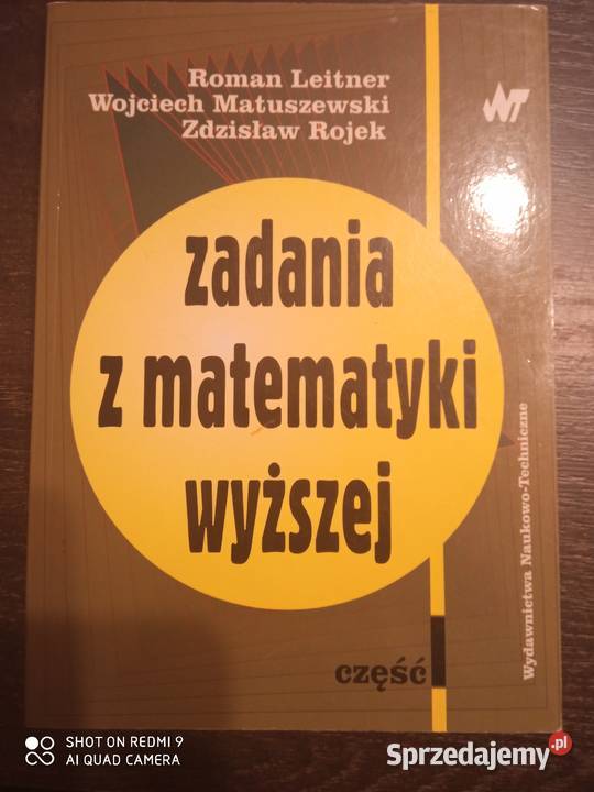 Zadania z matematyki wyższej czI podkarpackie Mielec sprzedam