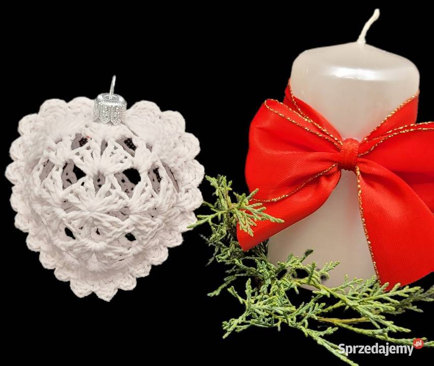 Bombki serduszka ręcznie wykonane 4 Krzywaczka