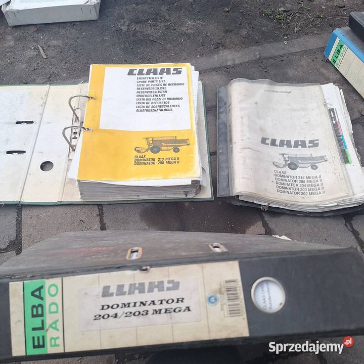 Katalog części instrukcja obsługi Kombajn Claas Wiązów