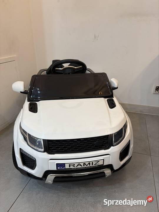 Samochód na akumulator Rapid Racer biały nowy Pojazdy elektryczne i spalinowe Grabownica