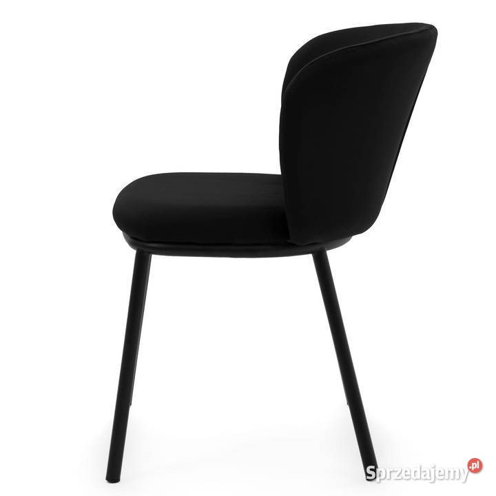 Czarne Krzesło Tapicerowane Bari Wysyłka 24H Tarchały Małe