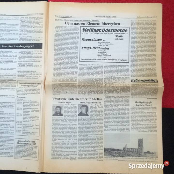 1877 Niemiecka Gazeta Szczecin