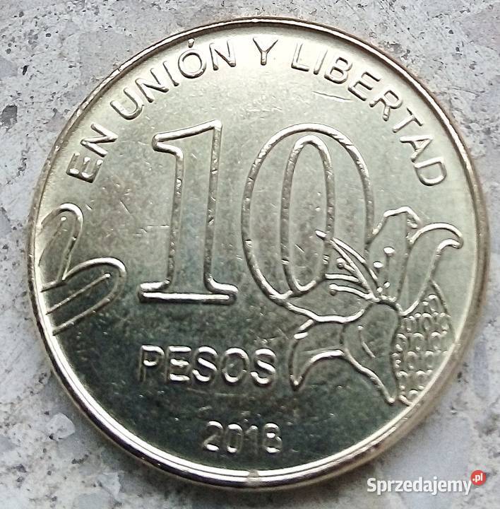 ARGENTYNA 10 PESOS 2018 r DRZEWO MOSIĄDZ Legionowo