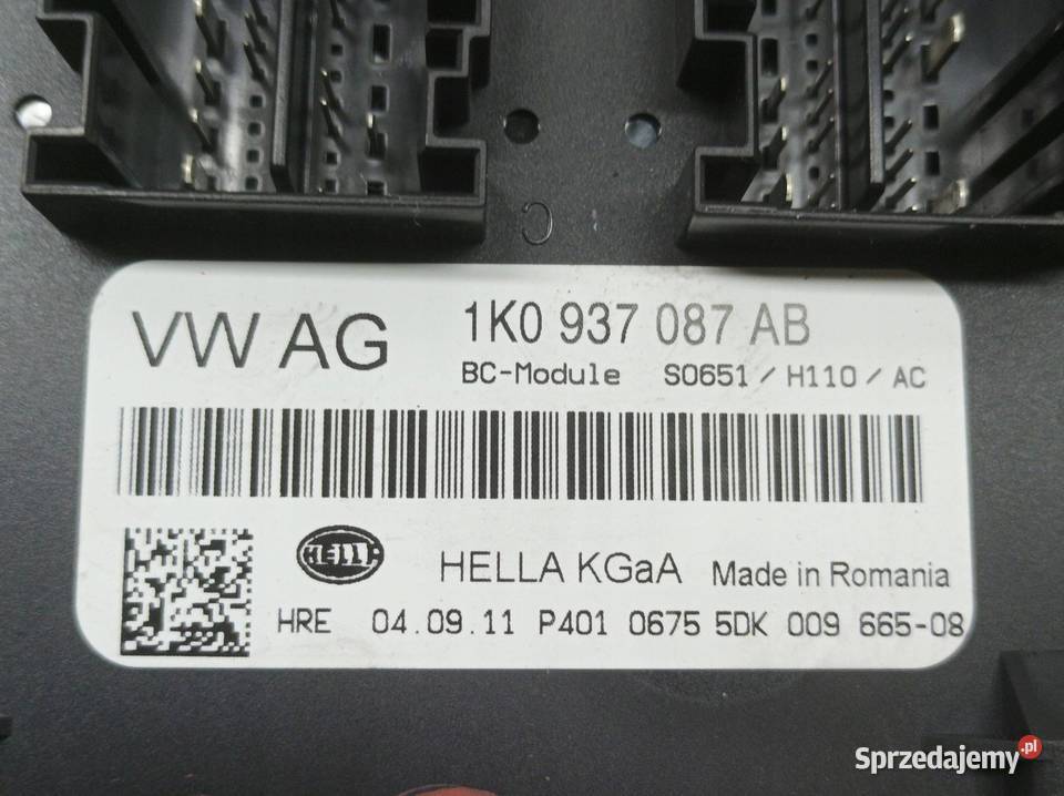 MODUŁ KOMFORTU 1K0937087AB Skoda Superb II