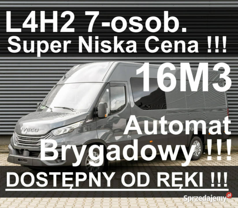 Iveco Daily 35S18 H L4H2 16M3 Automat Brygadowy 1km Szczecinek sprzedam