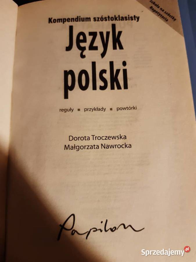 Kompendium szóstoklasisty Język polski Wrocław sprzedam