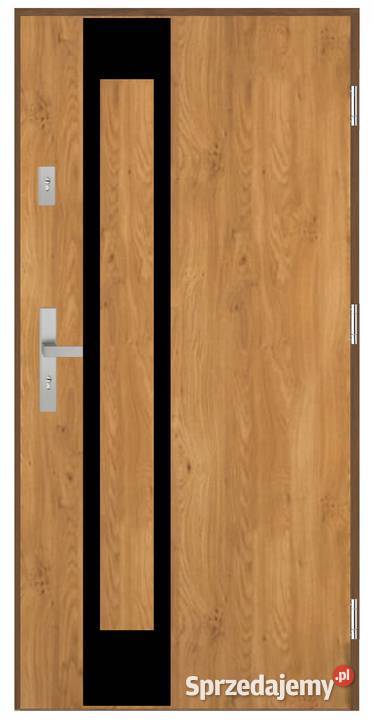 Drzwi wejściowe Grube 72mm Sa9 Black Prawe 90 Ciemniewo