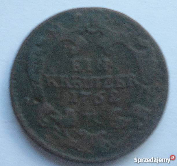 STARA MONETA W STANIEEIN KREUTZER1762 rK mazowieckie Legionowo