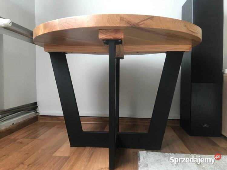 Stolik kawowy dębowy loft 81 81cm Żywiec sprzedam