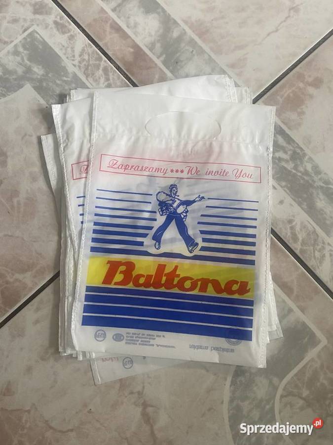 Małe reklamówki PRL Baltona Szczecin sprzedam