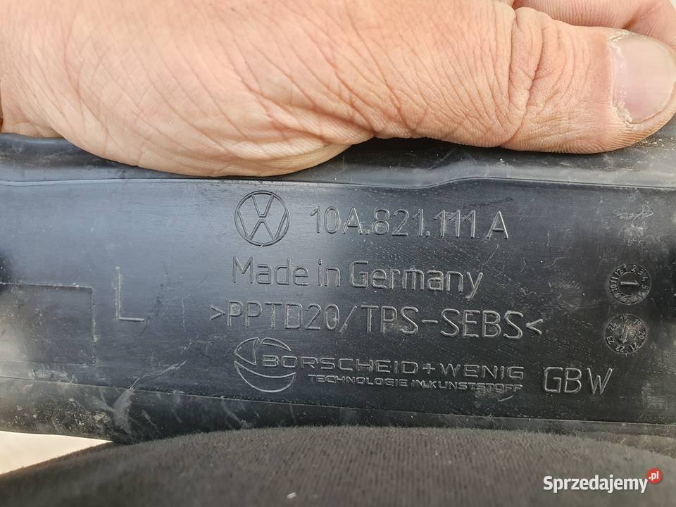 VW ID3 WYGŁUSZENIE BŁOTNIKA LEWY PRZÓD LEWE wielkopolskie Międzychód