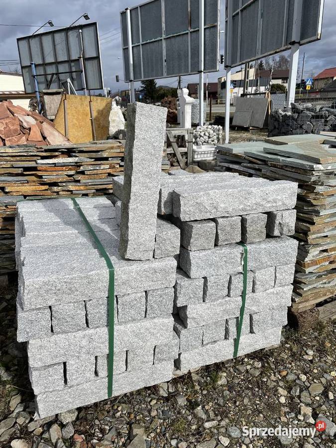 PALISADA GRANIT 10x10x50 Kostka Granitowa Bruk Dom i Ogród Legionowo