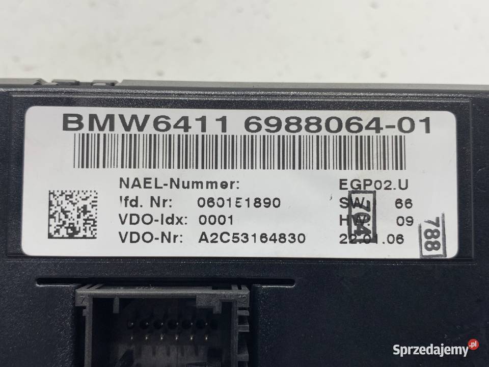 PANEL STEROWANIA NAWIEWU BMW E87 6988064