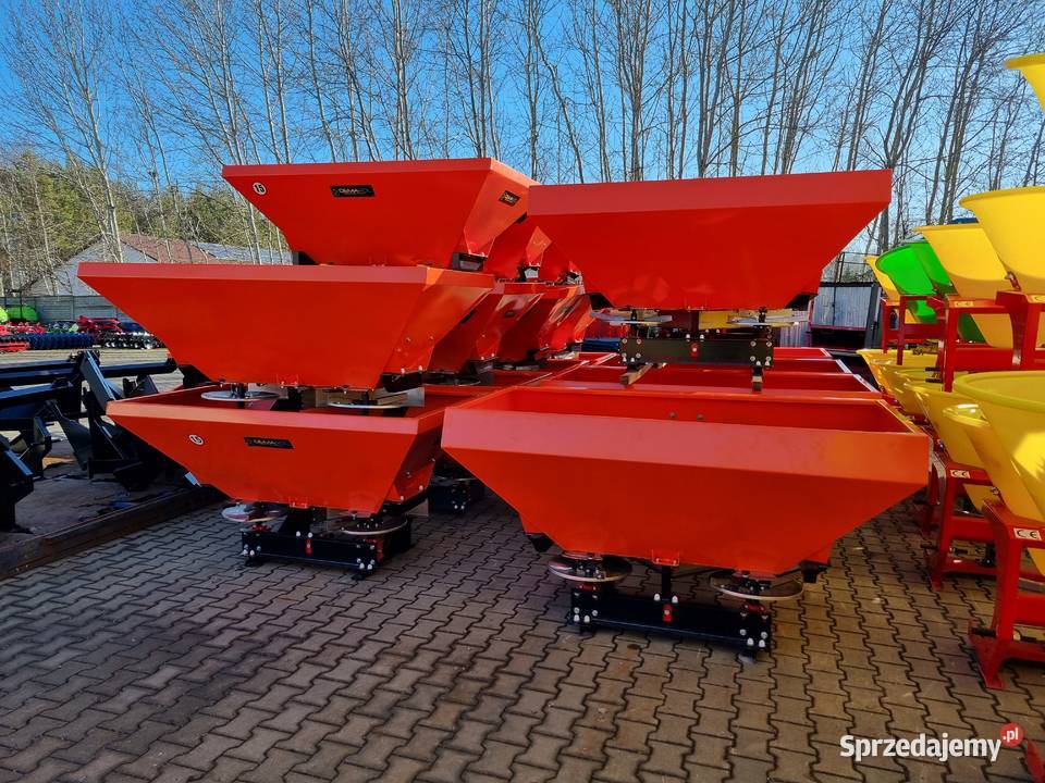 Rozsiewacz DEMAROL dwutalerzowy NOWY niski kosz Miechów