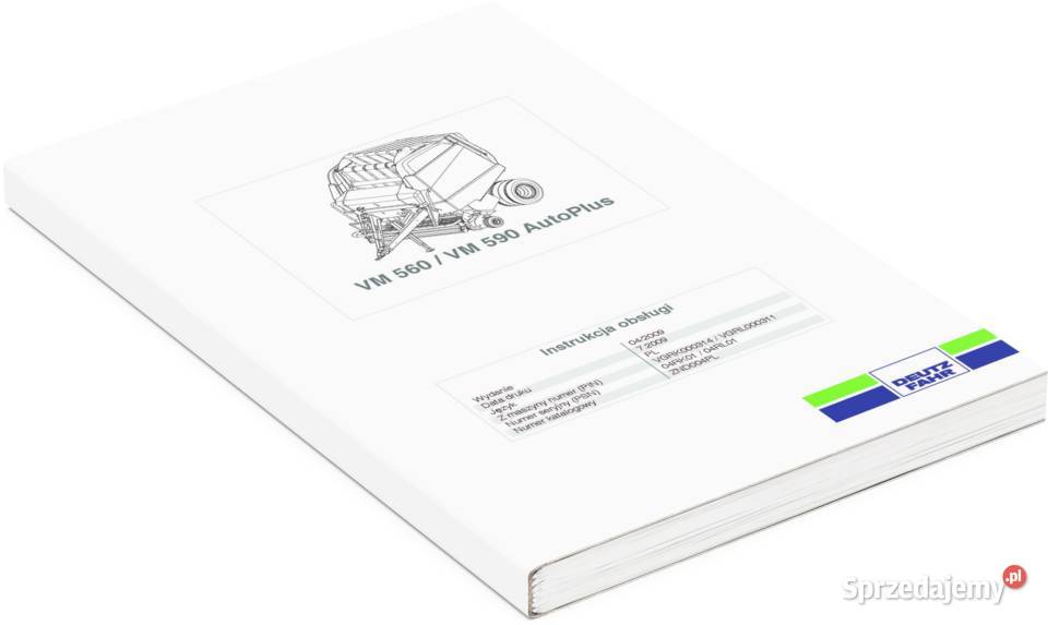 Instrukcja obsługi Deutz Fahr varimaster 560 590 Szamotuły