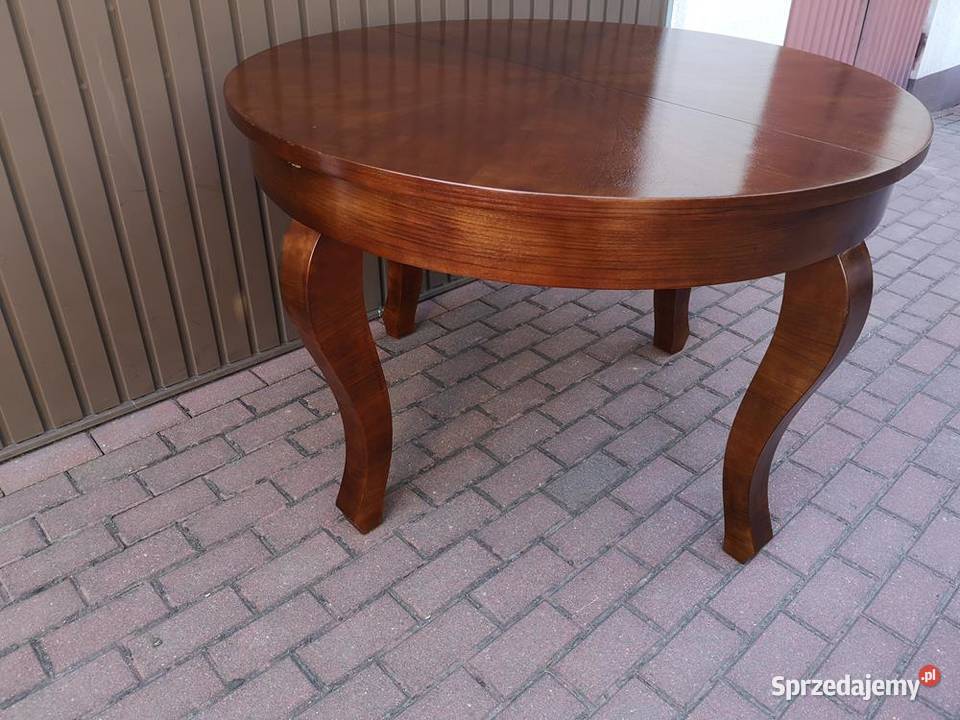 Stół Okrągły ArtDeco Orzech 120 Antyk Stary Swarzędz
