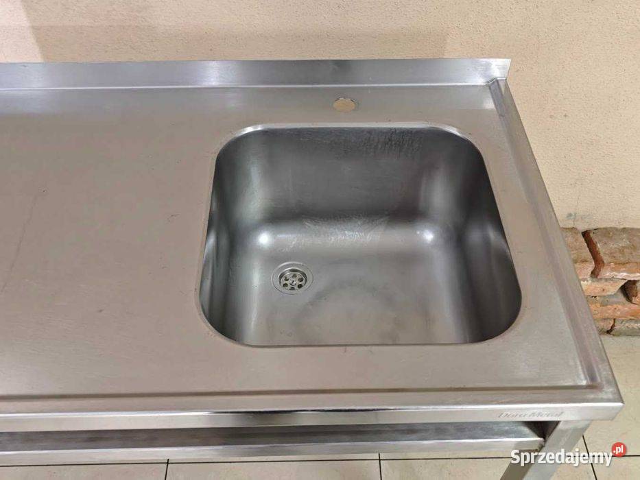 Stół gastronomiczny z dużym zlewem 120x60 polska Góra