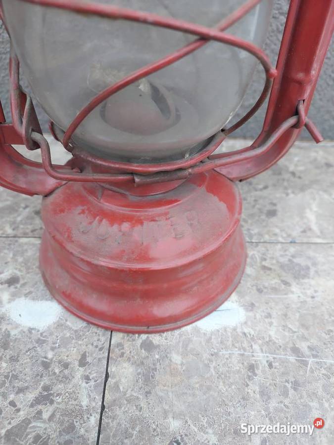 Stara polska lampa naftowa Jupiter 1 dekoracja Tczew