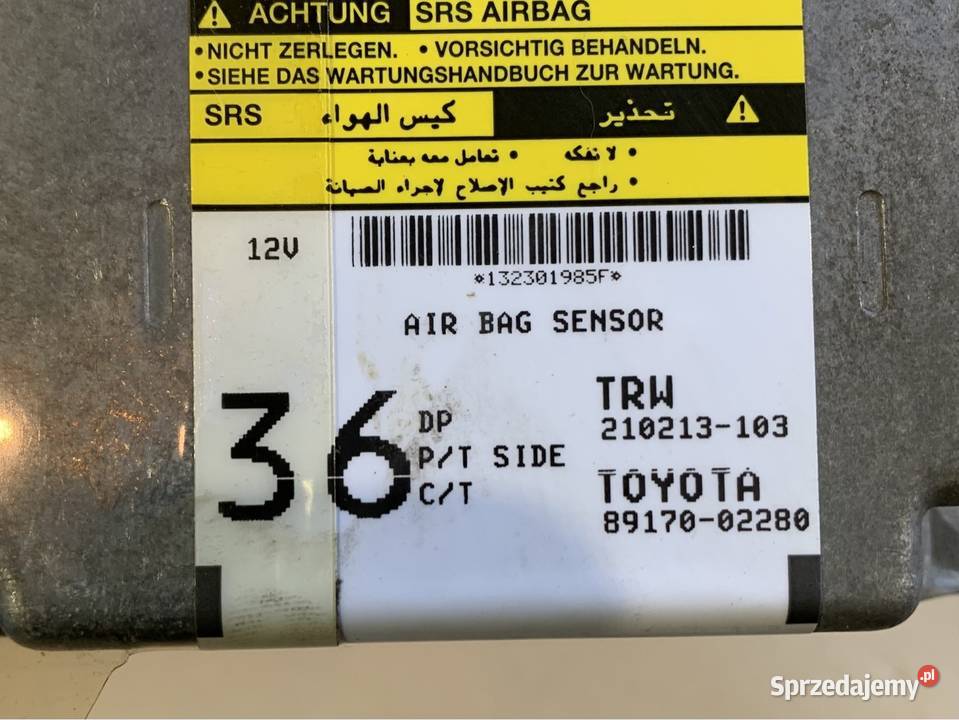 8917002280 moduł sensor airbag Toyota corolla Szczecin