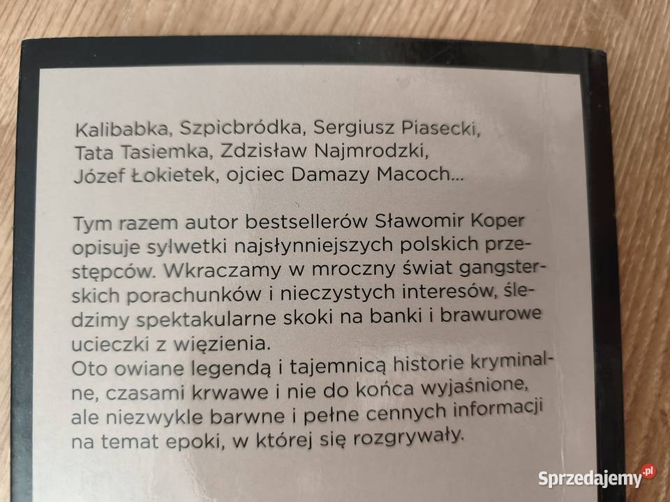 Oszuści zabójcy kasiarze autor bestsellerów